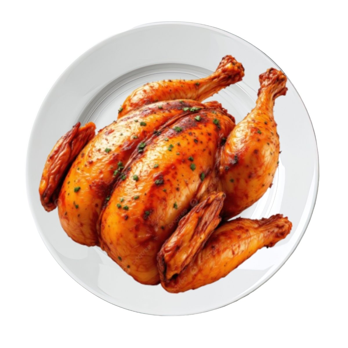 Whole chicken grill served hot at The Nomad Nosh café in Hennur, Bangalore, marinated with signature spices and grilled for a rich smoky flavor.