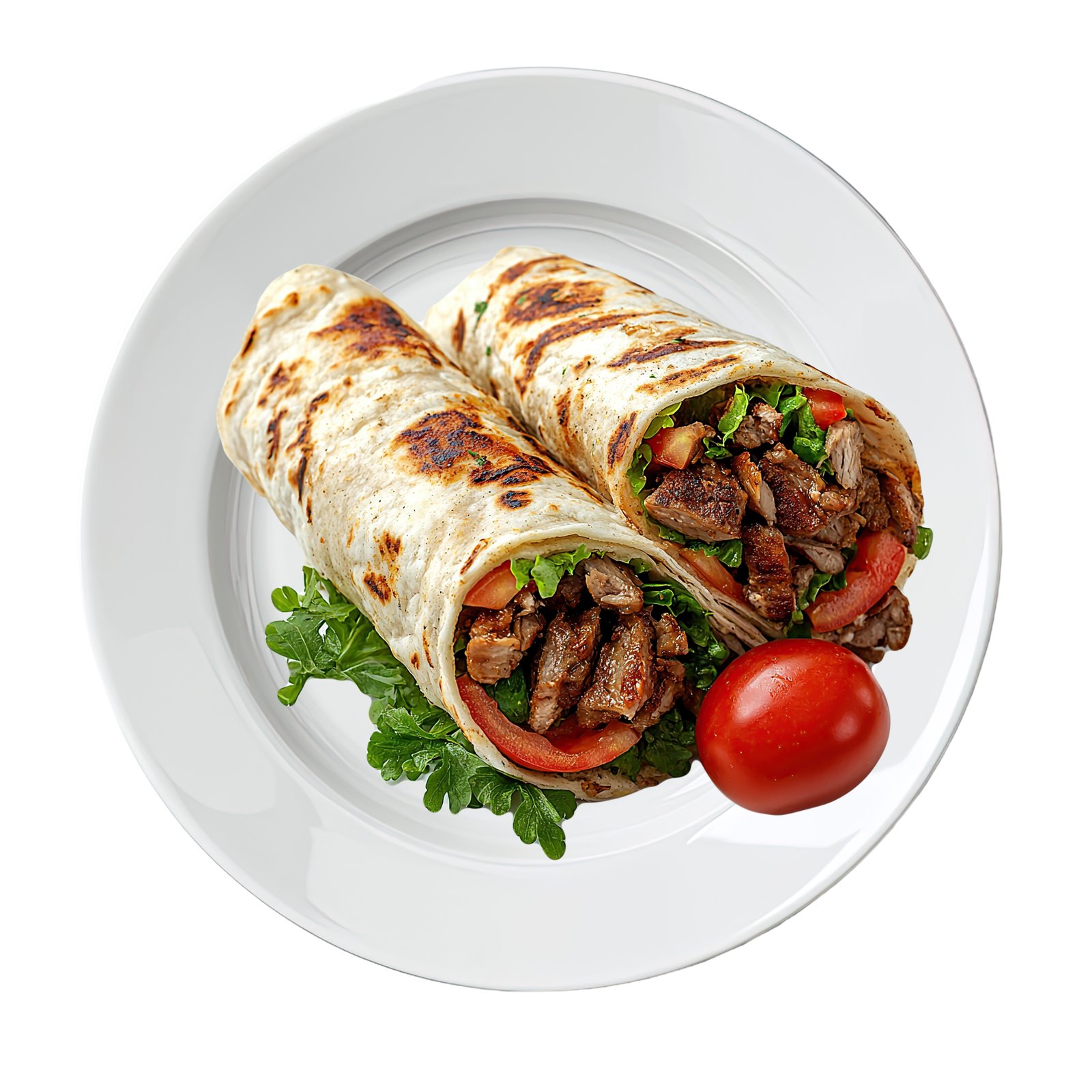 Freshly grilled chicken shawarma wrap served at The Nomad Nosh cafe in Hennur Gardens, Geddalahalli, Bangalore, made with premium ingredients and authentic Middle Eastern flavours.
