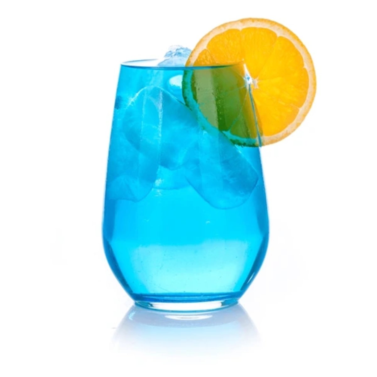 Chilled Blue Curacao mocktail served at The Nomad Nosh on Hennur Main Road, Bangalore, a vibrant and refreshing summer drink with a citrus twist.