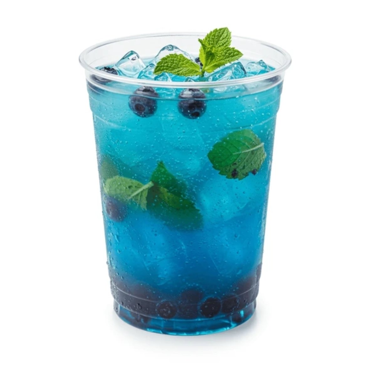 Refreshing blueberry mojito made with fresh mint, lime, and blueberry flavour, served chilled at The Nomad Nosh on Hennur Main Road, Bangalore.